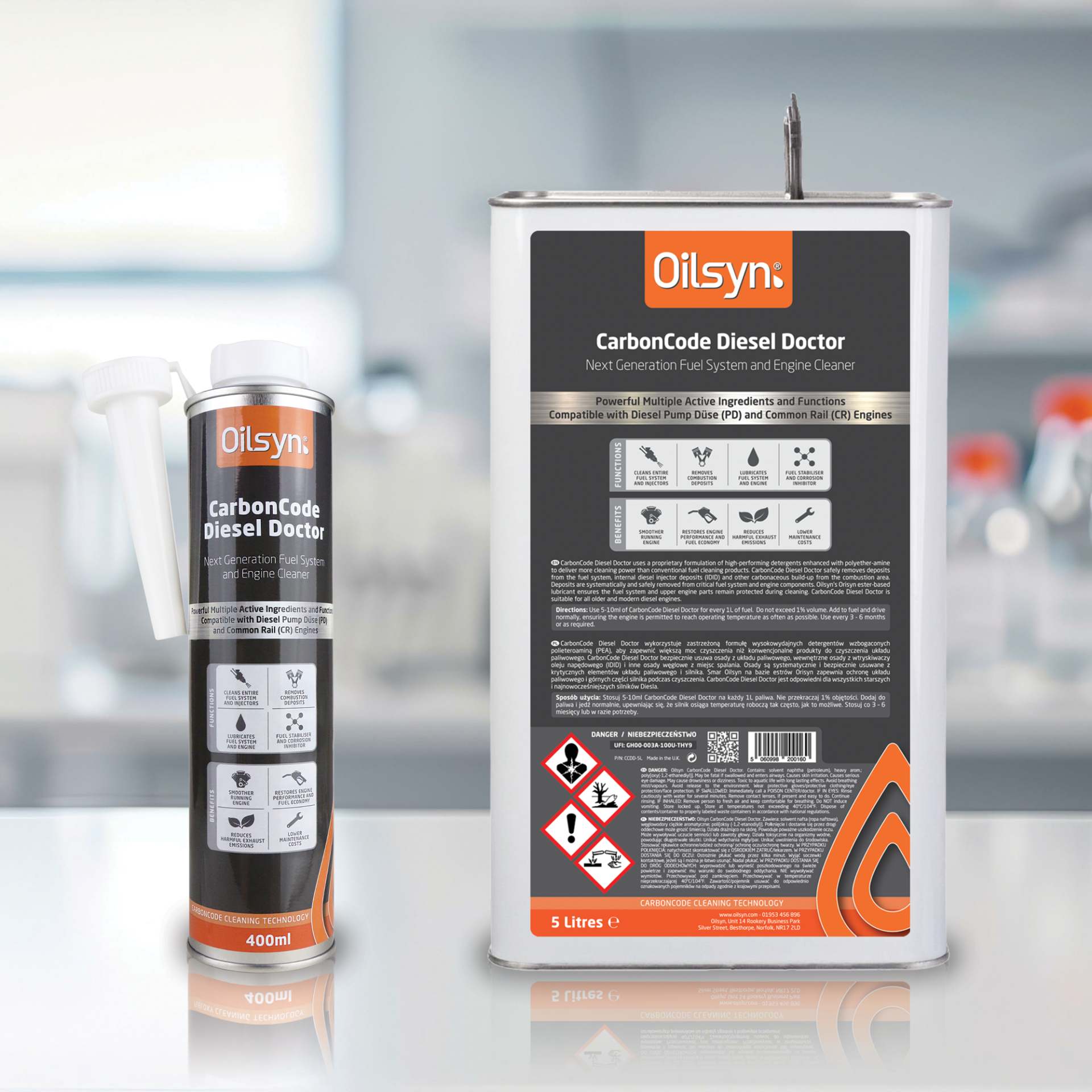 Oilsyn CarbonCode Diesel Doctor variations